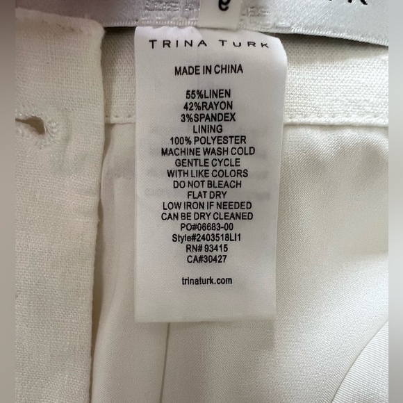 Trina Turk Linen Cargo pants - Picture 6 of 7